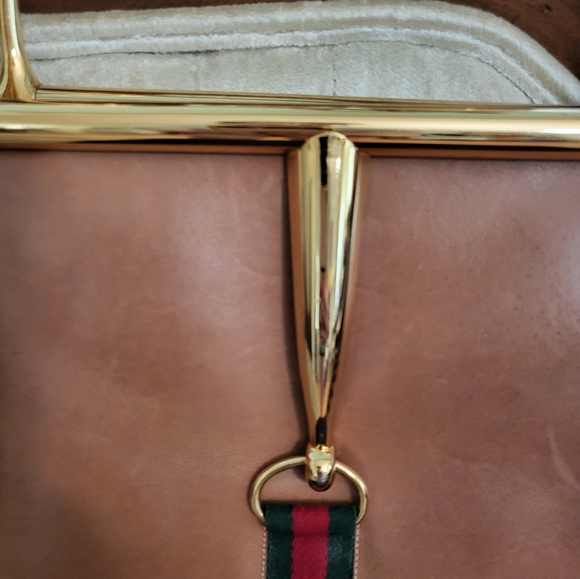 (SOLD)RARE Authentic 1960's Gucci sherryline snaffle bit bag - Picture 2 of 16